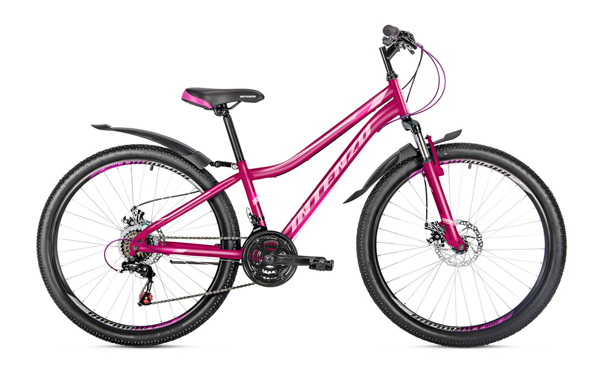 Фотография Велосипед Intenzo TERRA 26" (2021) 2021 Фиолетово-розовый